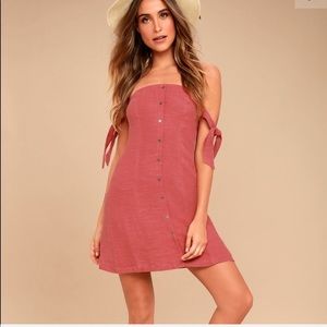 ASTR the label off shoulder dress